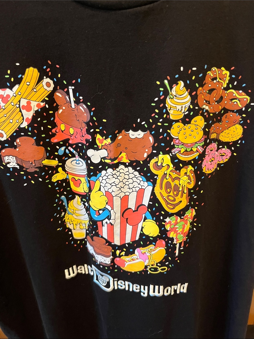 Disney Eats Black Tee with Colorful Snack Mickey Graphic - Picture 4 of 8